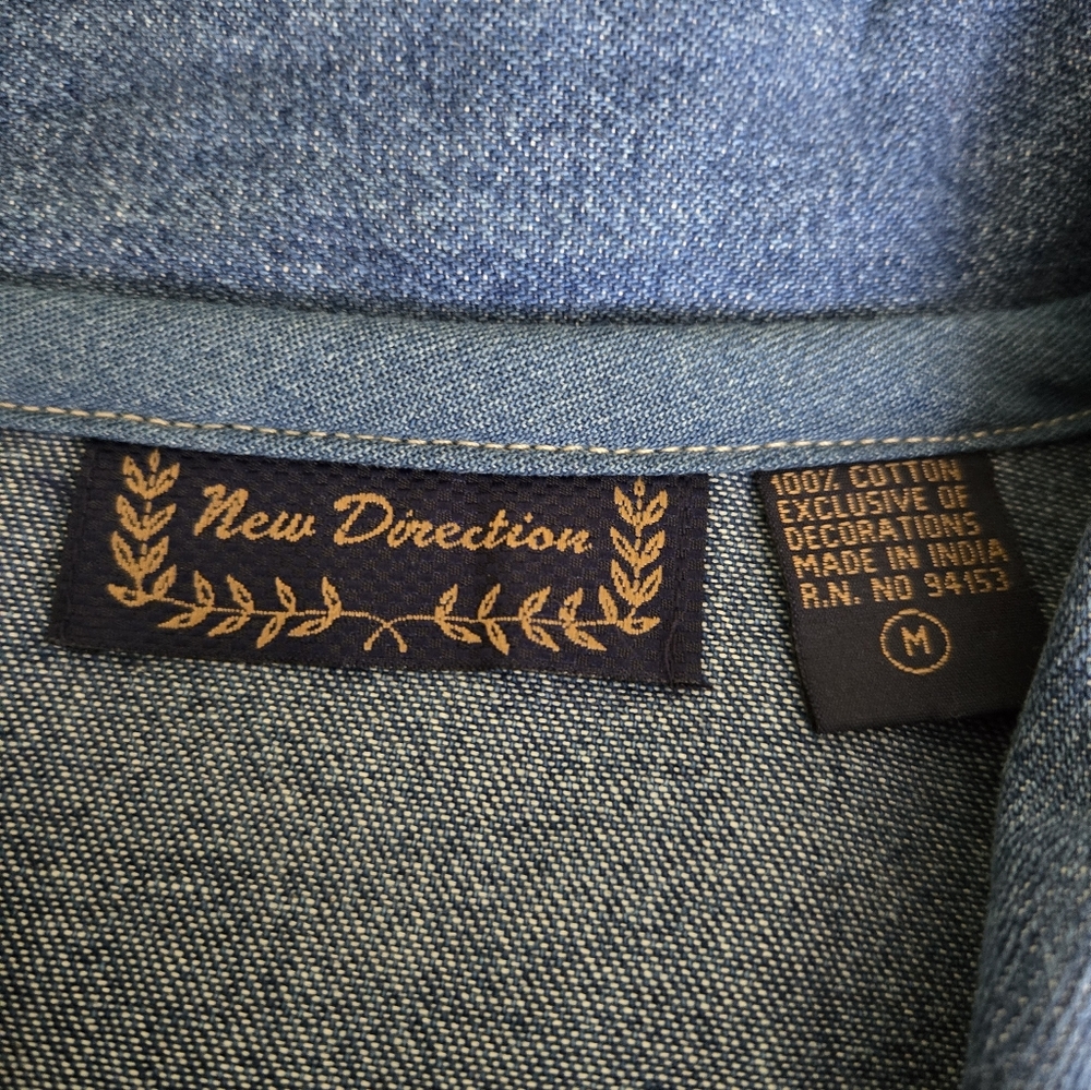 Fall Patchwork Denim Jacket - Picture 7 of 10
